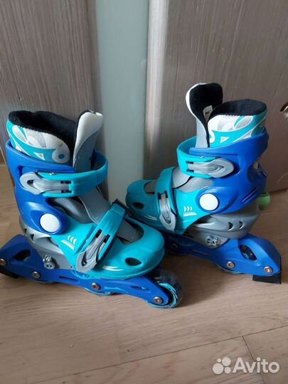 Роликовые коньки детские с защитой