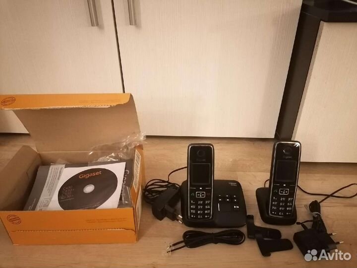 Стационарный телефон gigaset c530a 2 трубки