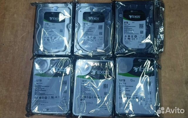 Жёсткие диски 4-18TB новые Seagate Exos