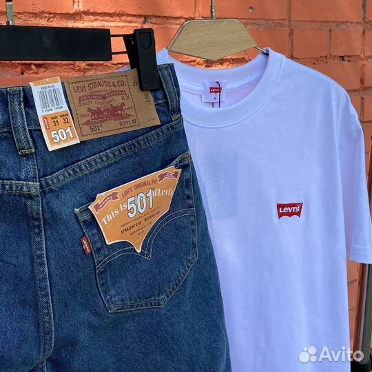 Лёгкий летний комплект футболка+Шорты Levi's