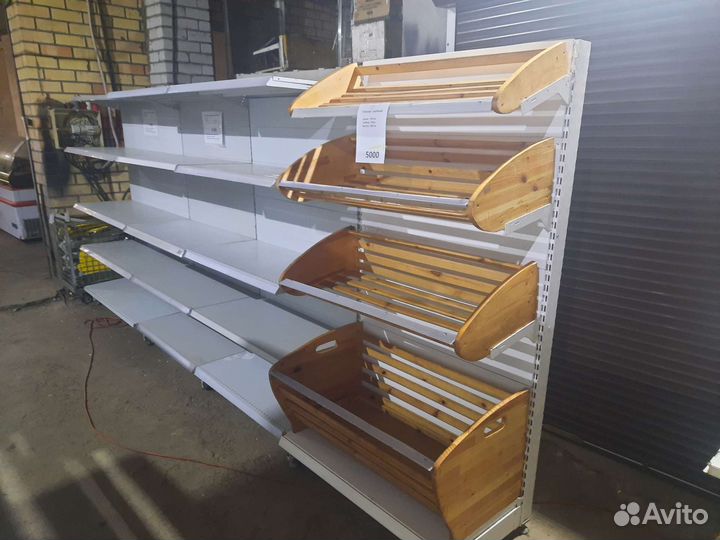 Стеллажи торговые металлические для магазина