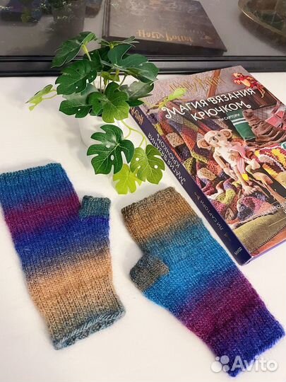 Митенки вязаные