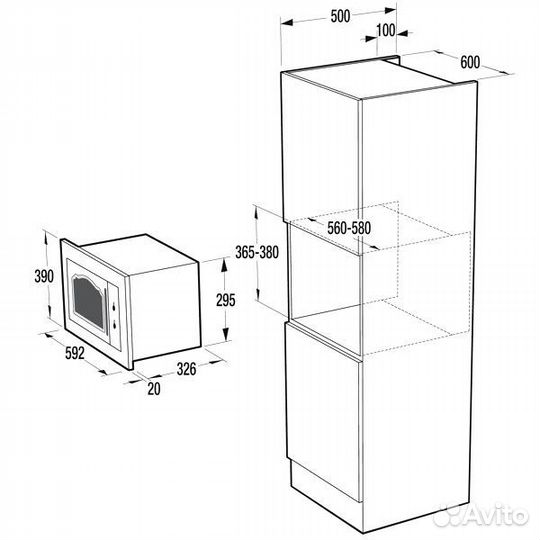 Встраиваемая микроволновая печь Gorenje BM235clв