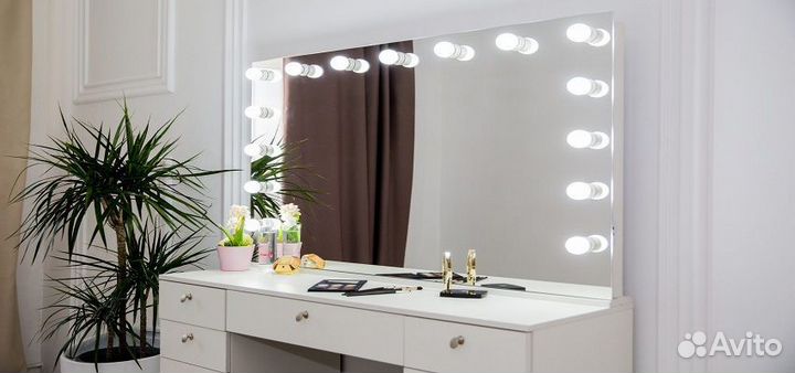 Зеркало с лампочками