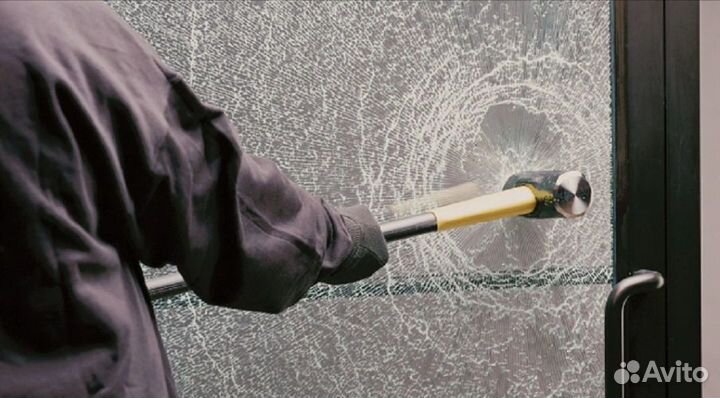 Бронирование тонирование стекол окон бронепленка С