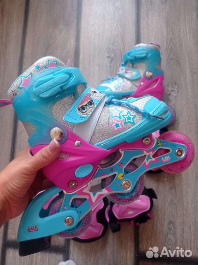 Роликовые коньки детские раздвижные