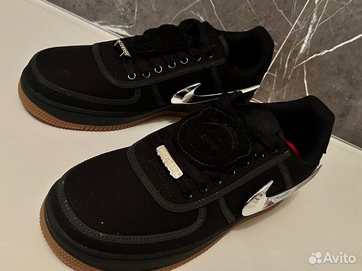 Кроссовки мужские nike air force 1 черные осенние