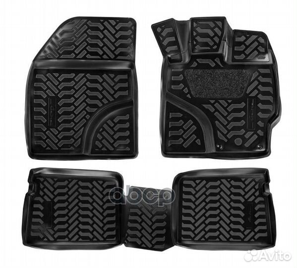 Ковры в салон (3D с подпят.) для Toyota Prius