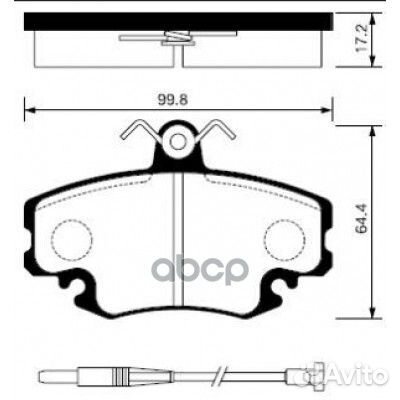 Колодки тормозные SP1243 Sangsin brake