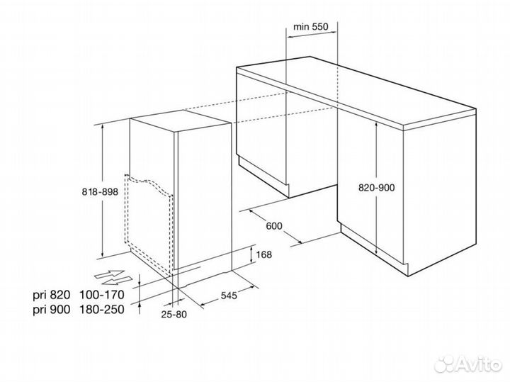 Встраиваемый холодильник Korting KSI 8251