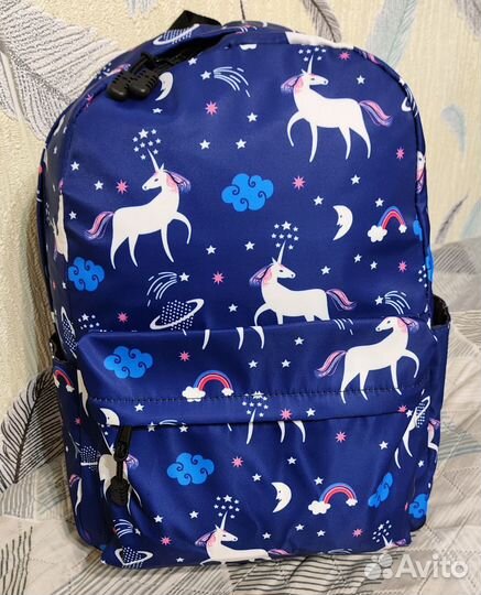 Рюкзак для девочки с единорогами