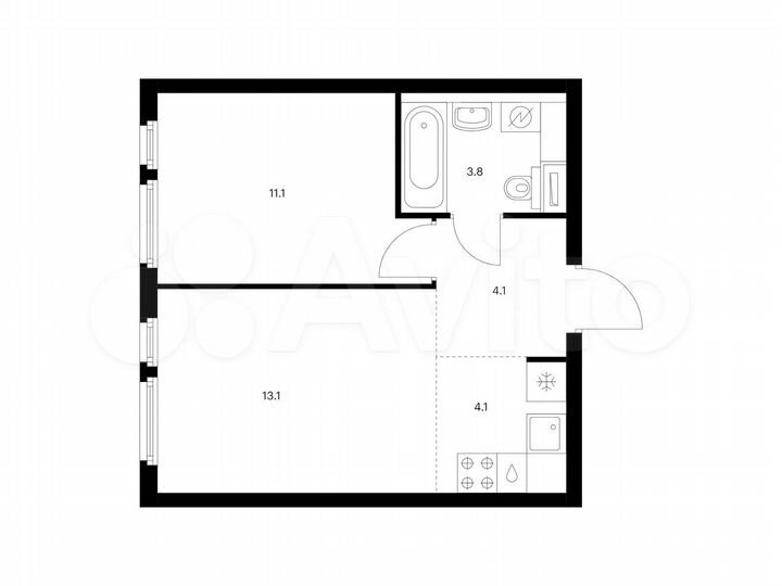 1-к. квартира, 36,2 м², 17/25 эт.