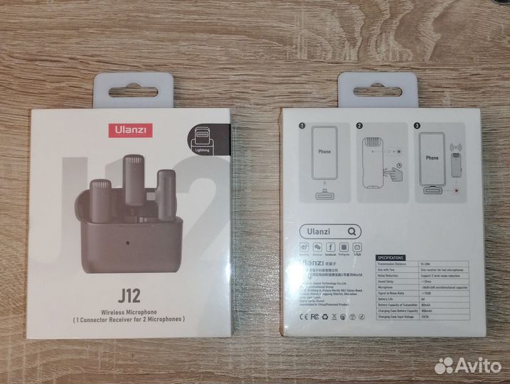 Микрофон Ulanzi J12 для iPhone / Android (Новый)