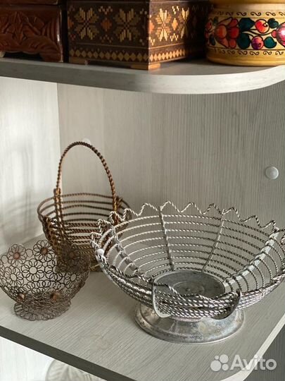 Ваза для фруктов СССР плетенка