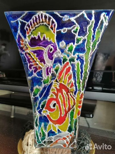 Ваза для цветов стекло