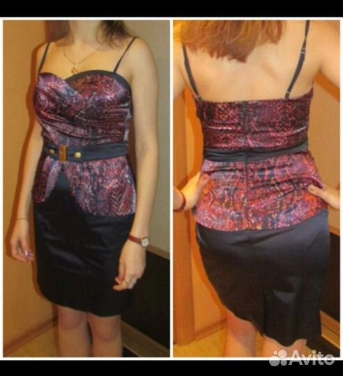 Коктейльное новое платье - размер 44