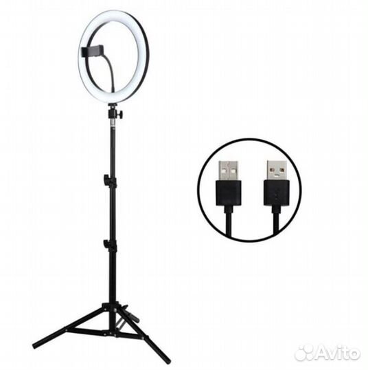 Кольцевая лампа со штативом новая