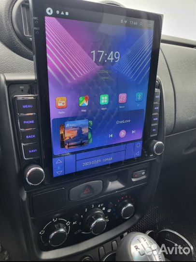 Магнитола Renault Duster андроид Tesla новая