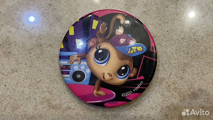 Littlest pet shop тетрадка в линейку + значок