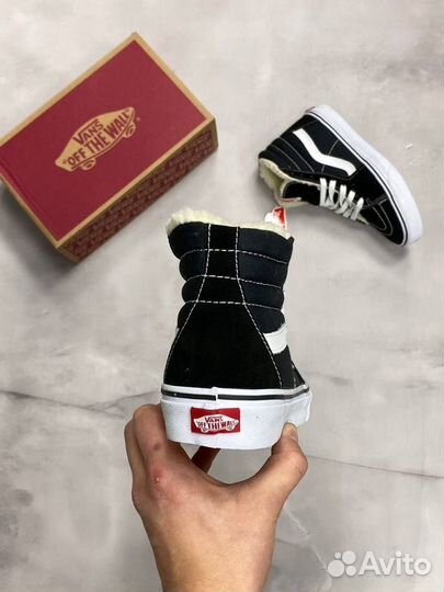 Зимние кеды Vans SK8-HI с мехом