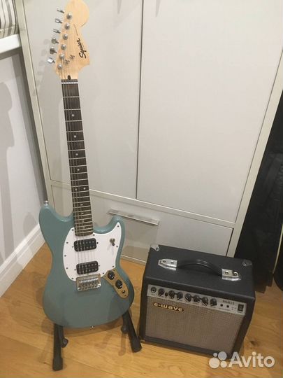 Fender squier bullet mustang и комбик
