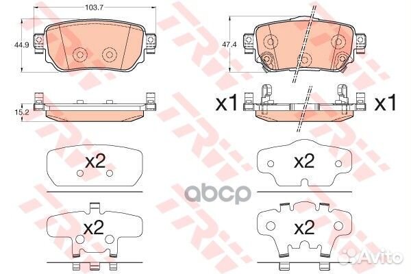 Колодки тормозные дисковые nissan: qashqai 13
