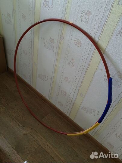 Обруч гимнастический с массажными насадками