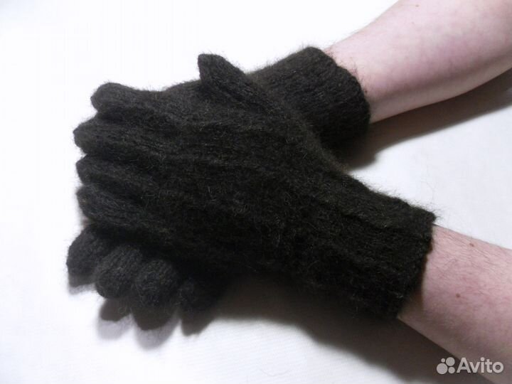 Перчатки мужские из собачьей шерсти Классика