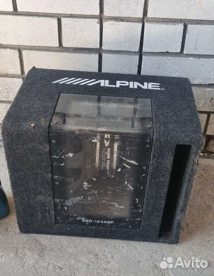 Сабвуфер alpine sbg 1244bp