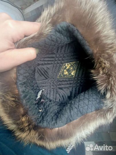 Шапка натуральный мех очень теплая