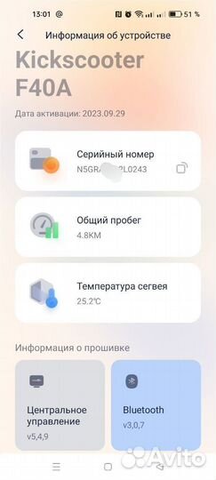 Электросамокат Ninebot KickScooter F40А
