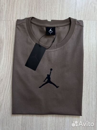 Футболка Jordan Dri Fit 46-56 кофейная