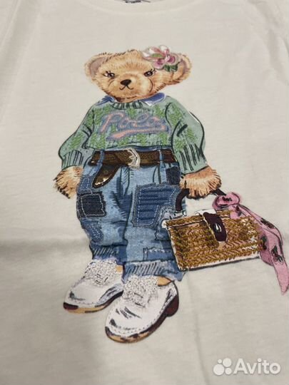 Футболка Ralph lauren bear с мишкой