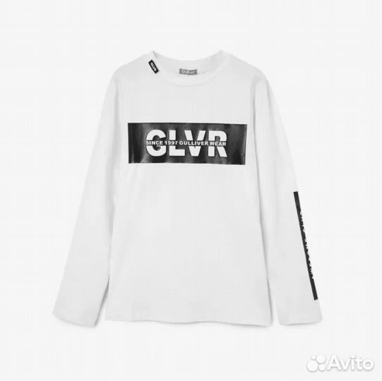Лонгслив белый