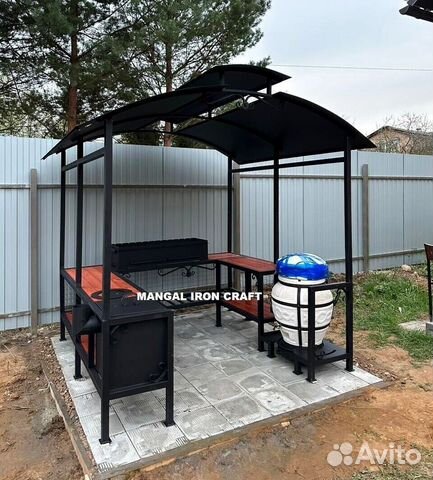 Беседка с мангалом