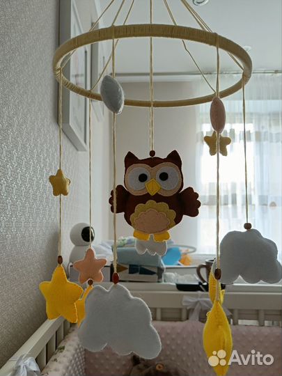 Мобиль детский из фетра