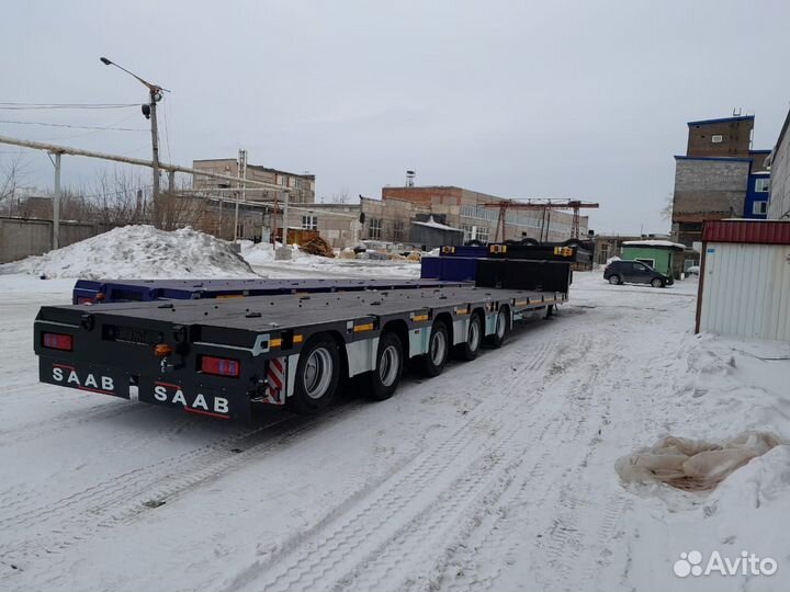 Полуприцеп трал (тяжеловоз) Saab 9893, 2024