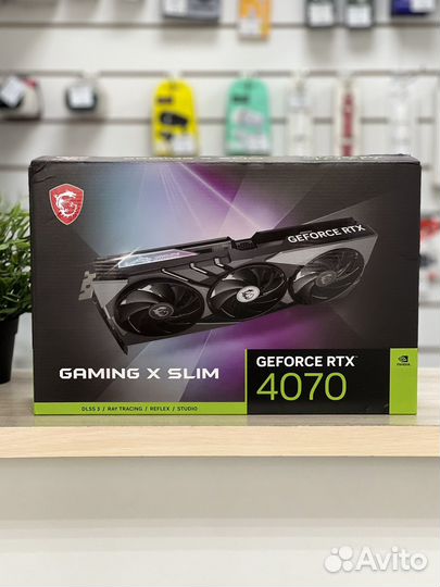 Новая RTX 4070 12GB / MSI Gaming X Slim