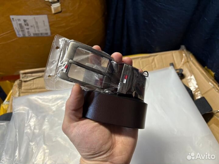 Ремень мужской кожаный