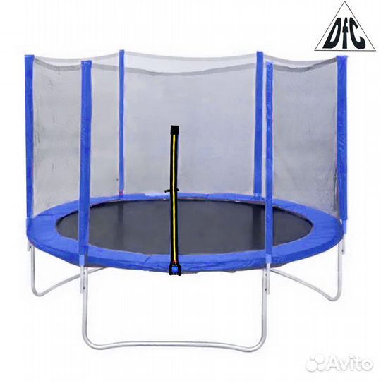 Батут DFC trampoline fitness С сеткой 12FT-TR-LG