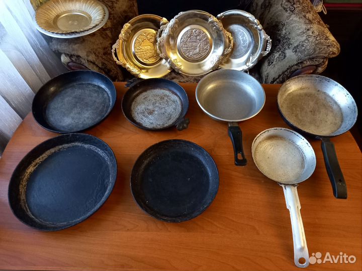Сковородки СССР Казаны СССР Чугунные сковороды