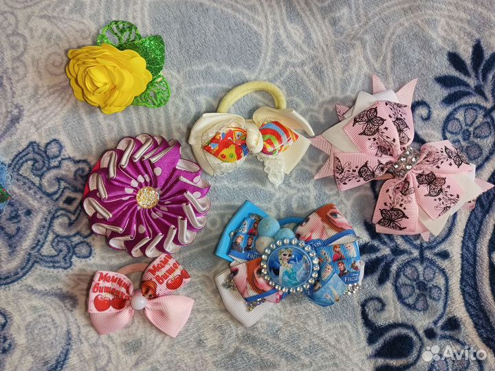 Резинки, банты на волосы б/у