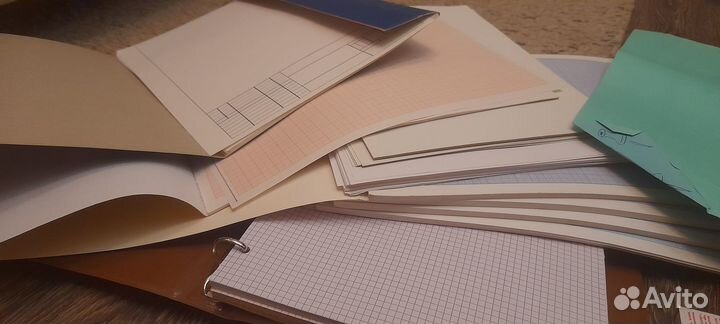 Бумага, картон, миллиметровая бумага для черчения