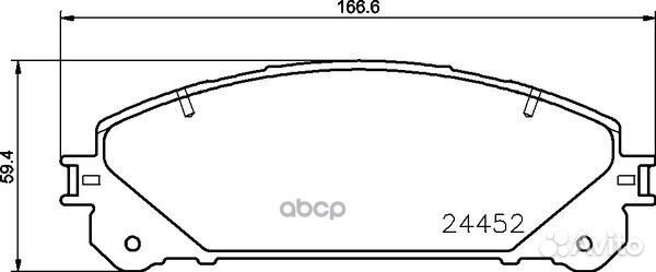 Колодки тормозные дисковые перед NP1109 NIS