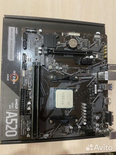 Комплект Ryzen 5 3500X+ плата A520+DDR4 16gb+Кулер
