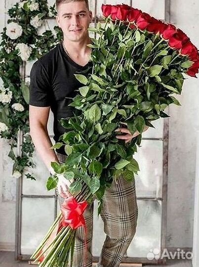 Высокие Розы Гиганты Доставка Круглосуточно