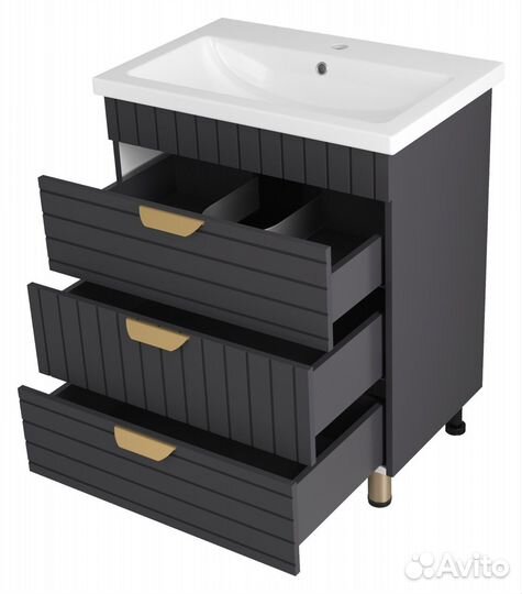 Тумба с раковиной Brevita Gloster glos-06070-48-2