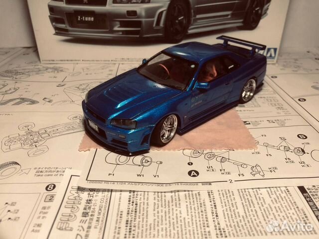 Nissan Skyline GT-R R34, 1/24,Aoshima объявление продам