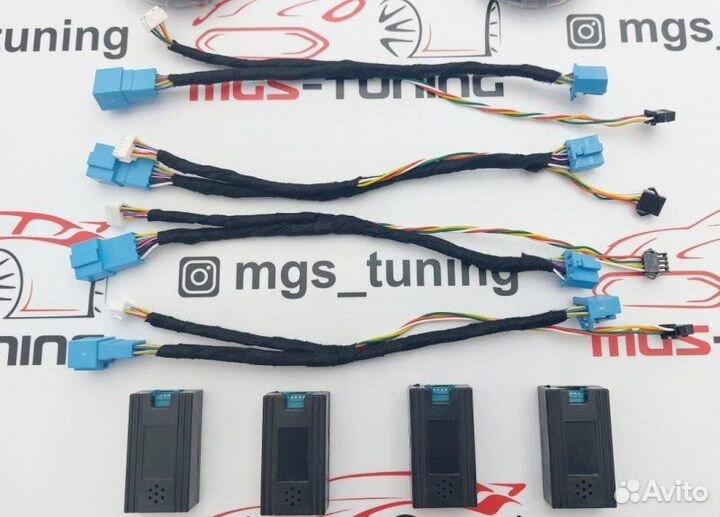 Накладки Burmester в двери с подсветкой W213 64 цв