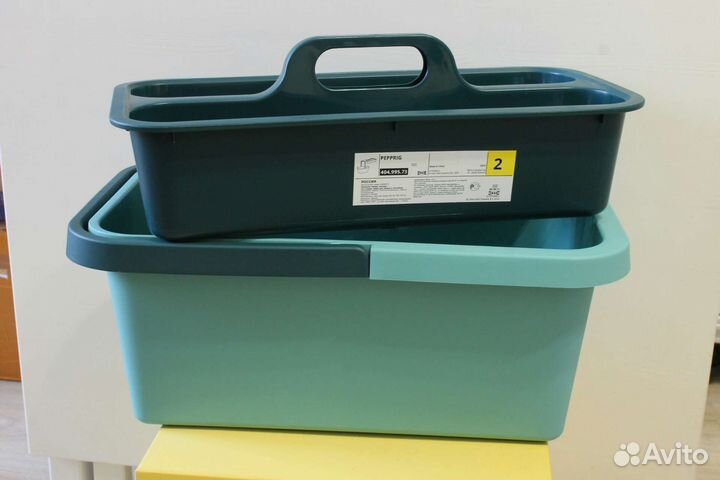 Ведро для уборки и контейнер/Pepprig/Пеприг, новое